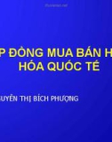 HỢP ĐỒNG MUA BÁN HÀNG HÓA QUỐC TẾ ( XUẤT KHẨU)