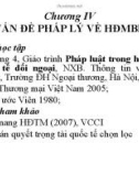 Hợp đồng pháp lý mua bán hàng hóa