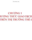 Bài giảng Chương 1: Các phương thức giao dịch mua bán trên thị trường thế giới