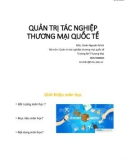 Bài giảng Quản trị tác nghiệp thương mại quốc tế - Chương 1: Các phương thức giao dịch thương mại quốc tế