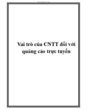 Vai trò của CNTT đối với quảng cáo trực tuyến