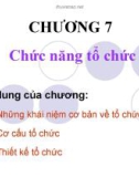 Chức năng tổ chức và Cơ cấu tổ chức