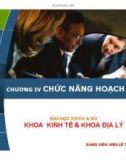 Bài giảng Quản trị học: Chương 4 - MBA Lê Thành Hưng