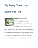 Xây Dựng Chiến Lược Quảng Cáo - P5