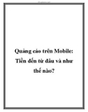 Quảng cáo trên Mobile: Tiền đến từ đâu và như thế nào?