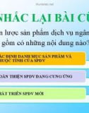 Bài giảng Marketing ngân hàng - Bài 5: Chiến lược giá trong ngân hàng