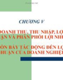 Bài giảng Chương 5: Doanh thu, thu nhập, lợi nhuận và phân phối lợi nhuận, đòn bẩy tác động đến lợi nhuận của doanh nghiệp