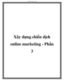 Xây dựng chiến dịch online marketing - Phần 3