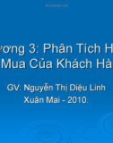 Bài giảng Chương 3: Phân tích hành vi mua của khách hàng - GV.Nguyễn Thị Diệu Linh