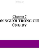 Bài giảng Marketing dịch vụ: Chương 7 – Nguyễn Thị Trang Nhung