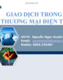 GIAO DỊCH TRONG THƯƠNG MẠI ĐIỆN TỬ