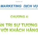 Bài giảng Marketing dịch vụ - Chương 4: Quản trị sự tương tác với khách hàng