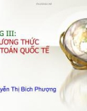 Các phương thức thanh toán quốc tế chủ yếu