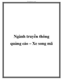 Ngành truyền thông quảng cáo – Xe song mã