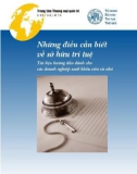 Những điều cần biết về sở hữu trí tuệ - Tài liệu hướng dẫn dành cho các doanh nghiệp vừa và nhỏ: Phần 1