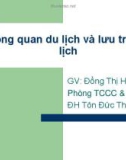 Bài giảng Tổng quan du lịch và lưu trú du lịch - GV. Đồng Thị Hường