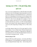 Quảng cáo CPM – Chi phí thấp, hiệu quả cao