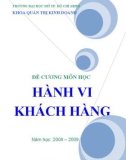 Đề cương môn học hành vi khách hàng - ĐH Mở