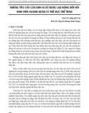 Những yêu cầu của đơn vị sử dụng lao động đối với sinh viên ngành quản lý thể dục thể thao