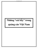 Những 'cái bẫy' trong quảng cáo Việt Nam