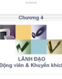 Bài giảng Quản trị bán hàng - Chương 4: Lãnh đạo động viên