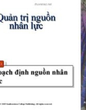 Bài giảng về Quản trị nhân sự - Hoạch định nguồn nhân lực