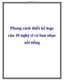 Phong cách thiết kế logo của 10 nghệ sĩ và ban nhạc nổi tiếng