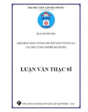 Luận văn Thạc sĩ Quản Trị Kinh Doanh: Giải pháp tăng cường thu hút đầu tư FDI vào các khu công nghiệp Hải Phòng