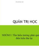 Giáo trình môn quản trị học