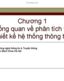 Bài giảng Hệ thống thông tin - Chương 1: Tổng quan về phân tích và thiết kế hệ thống thông tin