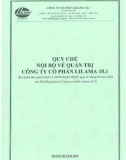 Quy chế nội bộ về quản trị - Công ty Cổ phần Lilama 18.1