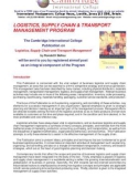 LOGISTICS, SUPPLY CHAIN & TRANSPORT MANAGEMENT PROGRAM