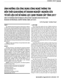 Ảnh hưởng của ứng dụng công nghệ thông tin đến thời gian đăng ký doanh nghiệp: Nghiên cứu từ dữ liệu chỉ số năng lực cạnh tranh cấp tỉnh 2017