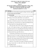 Đáp án đề thi tốt nghiệp cao đẳng nghề khóa 3 (2010-2012) - Nghề: Quản trị doanh nghiệp vừa và nhỏ - Môn thi: Lý thuyết chuyên môn nghề - Mã đề thi: ĐA QTDNVVN-LT30