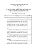 Đáp án đề thi tốt nghiệp cao đẳng nghề khóa 3 (2009-2012) - Nghề: Quản trị doanh nghiệp vừa và nhỏ - Môn thi: Lý thuyết chuyên môn nghề - Mã đề thi: ĐA QTDNVVN-LT16