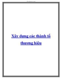 Xây dựng các thành tố thương hiệu sản phẩm