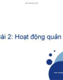 Bài 2: Hoạt động quản lý