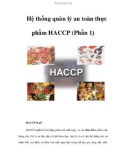 HACCP - Hệ thống quản lý an toàn thực phẩm