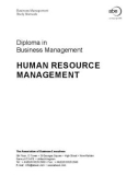 Ebook Diploma in business management: Human resource management - Part 1