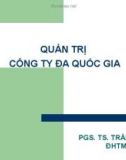 Bài giảng: QUẢN TRỊ CÔNG TY ĐA QUỐC GIA