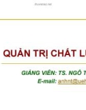 Bài giảng Quản trị chất lượng: Chương 1 - TS. Ngô Thị Ánh