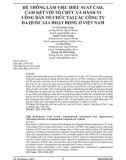 Hệ thống làm việc hiệu suất cao, cam kết với tổ chức và hành vi công dân tổ chức tại các công ty đa quốc gia hoạt động ở Việt Nam