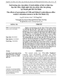 Ảnh hưởng của cảm nhận về trách nhiệm xã hội và lãnh đạo đạo đức đến ý định nghỉ việc của nhân viên văn phòng tại thành phố Hồ Chí Minh