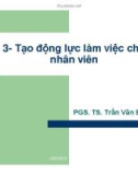 Tạo động lực làm việc cho nhân viên - PGS. TS. Trần Văn Bình