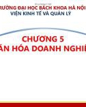 Bài giảng Văn hóa kinh doanh và tinh thần khởi nghiệp - Chương 5: Văn hóa doanh nghiệp