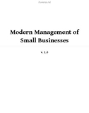 Ebook Modern management of small businesses: Part 1