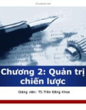 Bài giảng Quản trị học: Chương 2 - GV. Trần Đăng Khoa