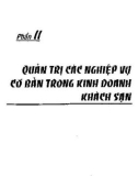 quản trị kinh doanh khách sạn từ lý thuyết đến thực tiễn: phần 2