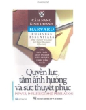 Cẩm nang Kinh doanh Harvard (Harvard business essentials): Quyền lực, tầm ảnh hưởng và sức thuyết phục