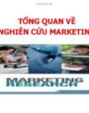 Bài giảng nghiên cứu marketing: Chương 1. Tổng quan về nghiên cứu marketing - GV. Dư Thị Chung